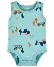 Carter's ujjatlan body Kék Jeep fiú 3m