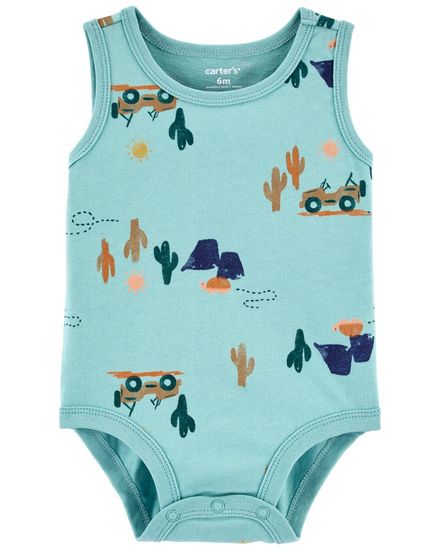 Carter's ujjatlan body Kék Jeep fiú 3m