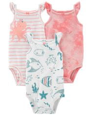 Carter's ujjatlan body rózsaszín óceán lány 3db 24m 24m