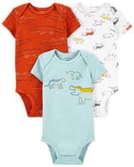 Carter's rövid ujjú body Multicolor Dino fiú 3db NB/ 56-os méret