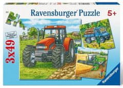 Ravensburger Puzzle Mezőgazdasági gépek 3x49 darab