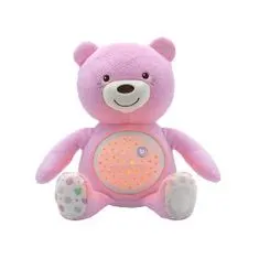 Chicco Teddy maci kivetítővel és zenével Baby Bear First Dreams rózsaszín 0m+