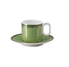 Rosenthal ROSENTHAL SWAROVSKI SIGNUM FERN Espresso csésze és csészealj