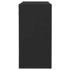 Vidaxl 2 db fekete fali kockapolc 30 x 15 x 30 cm 807001