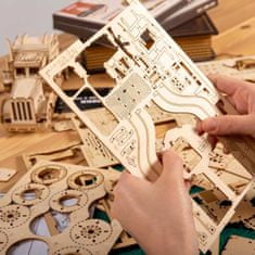 Robotime fából készült 3D puzzle versenyautó