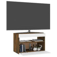 shumee füstös tölgyszínű TV-szekrény LED-világítással 60x35x40 cm