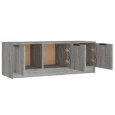 shumee szürke sonoma színű szerelt fa TV-szekrény 102 x 35 x 36,5 cm