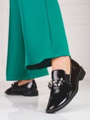 Amiatex Női félcipő 90851 + Nőin zokni Gatta Calzino Strech, fekete, 36