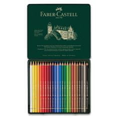 Faber-Castell Polychromos zsírkréták ón doboz, 24 szín