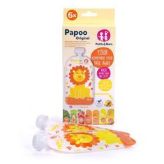 Petite&Mars Élelmiszer tasak Papoo Lion - 6 db