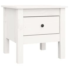 shumee 2 db fehér tömör fenyőfa kisasztal 40 x 40 x 39 cm