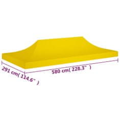 shumee sárga tető partisátorhoz 6 x 3 m 270 g/m²