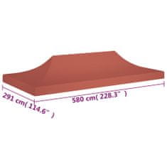 Greatstore terrakotta tető partisátorhoz 6 x 3 m 270 g/m²