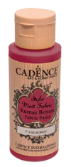 Cadence Textilfesték Style Matt Fabric - bordó / 50 ml