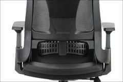 STEMA Forgó ergonomikus irodai szék OLTON H. Otthoni és irodai használatra. Nylon alap, 4-es osztályú emeléssel, puha kerekekkel, fejtámlával és állítható deréktámasszal rendelkezik. Szín fekete/szürke.