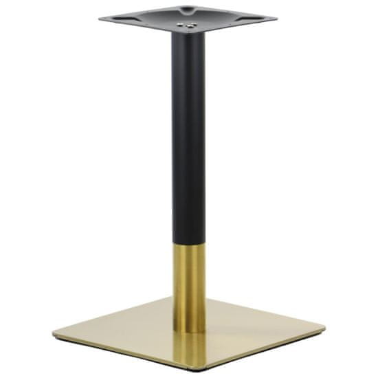 STEMA Arany színű rozsdamentes fém talp SH-3002-5/GB, állítható lábak, 45x45x72,5 cm, otthonra, irodába, szállodába és étterembe, arany/fekete