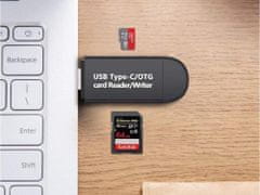 Verkgroup 3 az 1-ben SD microSD memóriakártya olvasó USB 2.0 C-szalag