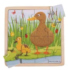 Bigjigs Toys puzzle Kacsalány kacsalánnyal