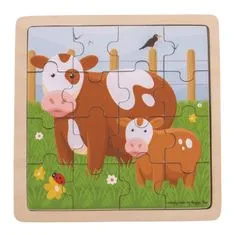 Bigjigs Toys puzzle - Tehén és borjú