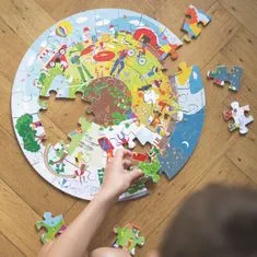 Bigjigs Toys Kerek padló puzzle Négy évszak 50 db