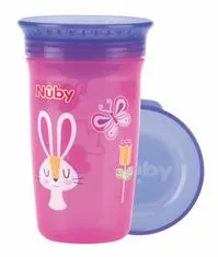 Nem folyós pohár 360° 300ml, 6 m+ rózsaszín/lila