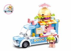 Sluban Girls Dream M38-B0993B Mobil hamburger bolt