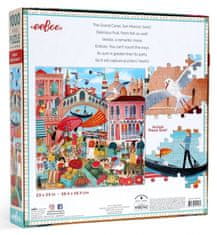 eeBoo Négyzet alakú kirakós piac Velencében 1000 darab
