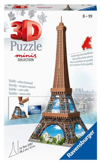 Ravensburger 3D Puzzle Mini épület - Eiffel-torony 54 darab