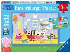 Ravensburger Puzzle Peppa Malac: Peppa kalandja 2x12 db