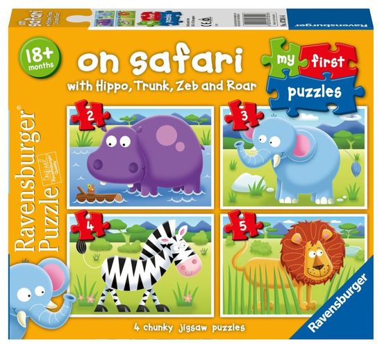 Ravensburger Az első rejtvényem: On Safari 4in1 (2,3,4,5 db)