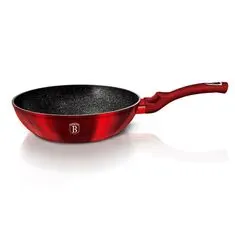 Berlingerhaus WOK serpenyő márvány felülettel 30 cm Burgundia Metallic Line BH-6166