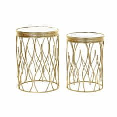 NEW 2 db kis asztal DKD Home Decor Gold 40 x 40 x 54 cm 40 x 40 x 54 cm