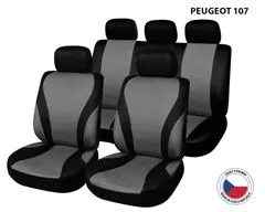 Cappa Üléshuzatok Perfetto VG Peugeot 107 fekete/szürke