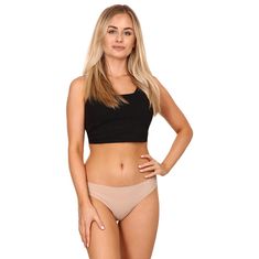 Under Armour 3PACK Bézs női tanga (1325615 249) - méret L