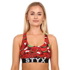 Styx Női sportmelltartó sport art dinnye (IP1459) - méret L