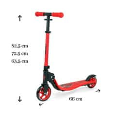 MILLY MALLY Gyerek roller Scooter Smart piros