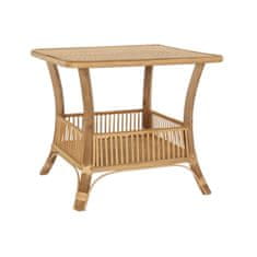 NEW Oldalasztal DKD Home Decor Barna Rattan 56 x 56 x 50 cm