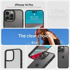 Spigen SPIGEN ULTRA HYBRID IPHONE 14 PRO FROST BLACK