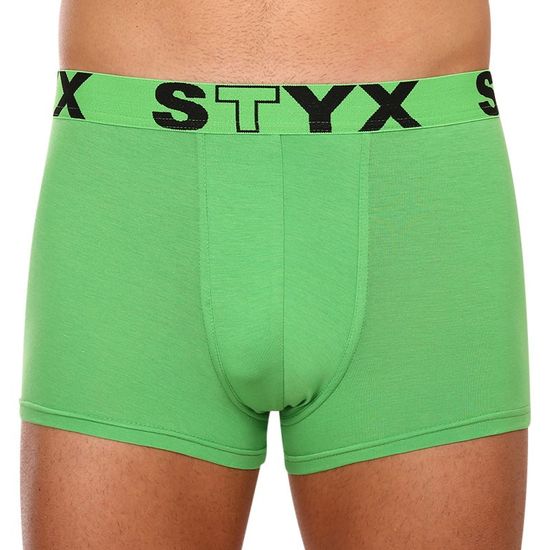 Styx Zöld férfi boxeralsó sport gumi (G1069)