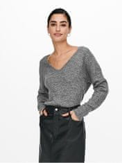 Jacqueline de Yong Női pulóver JDYELANORA 15207823 Dark Grey Melange (Méret XS)