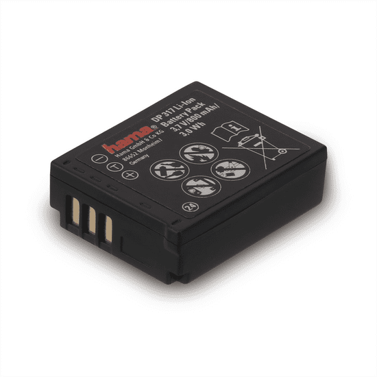 Hama fotóakkumulátor Panasonic CGA-S007E típus, Li-Ion 3,7 V/800 mAh