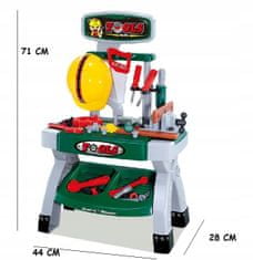 Luxma Műhely szerszámos sisakkal 71 cm magas 881