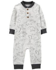 Carter's Jumpsuit lábak nélkül Szürke Dino fiú NB/ 56-os méret