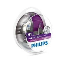 PHILIPS Autó izzó H1 12258VPS2, VisionPlus, 2db a csomagban