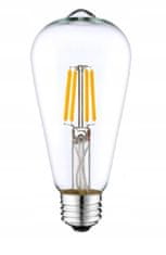 Berge LED izzó E27 filament ST64 10W meleg fehér