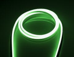 ECOLIGHT LED szalag NEON - 230V - 1m - 8W/m - IP68 - vízálló - zöld