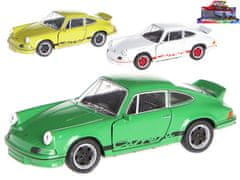 CARRERA Porsche RS 12 cm-es fém hátlap - vegyes színek (sárga, zöld, fehér)