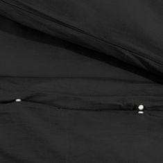 Vidaxl fekete pamut ágyneműhuzat-garnitúra 225 x 220 cm 136124