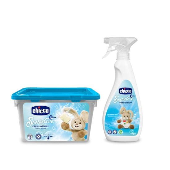 Chicco Sensitive mosógél kapszula 16 db + Sensitive folteltávolító 500 ml