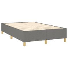 shumee sötétszürke szövet rugós ágy matraccal 120 x 200 cm
